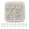 500Pcs Iron Screw Eye Pin Peg Bails FIND-YW0003-06S-1