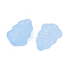 Frosted Transparent Acrylic Beads OACR-P029-04B-04-3