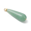 Natural Green Aventurine Pendants PALLOY-JF04760-02-4