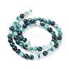 Natural Striped Agate/Banded Agate Beads Strands X-G-G582-6mm-48-2