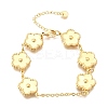 304 Stainless Steel Link Bracelets for Women BJEW-P354-03A-G-4