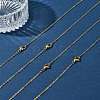 4Pcs 304 Stainless Steel Cable Chain Necklace Making STAS-FS0001-81G-10