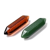 Natural & Synthetic Mixed Gemstone Bullet Pendant Necklace & Link Bracelet & Keychains DIY Making Kit PW-WG86896-01-3