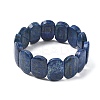 Natural Lapis Lazuli Beads Stretch Bracelets for Women Men BJEW-I323-02C-4