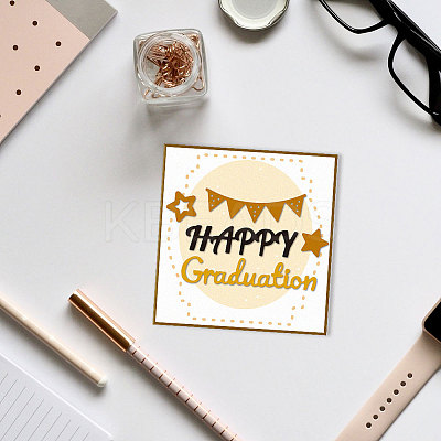 Graduation Theme Carbon Steel Cutting Dies Stencils DIY-WH0309-1762-1