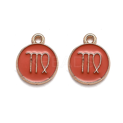 Alloy Enamel Pendants ENAM-S124-01B-12B-1