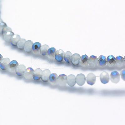 Electroplate Glass Beads Strands EGLA-J144-HP-C05-1