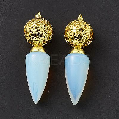 Natural & Synthetic Mixed Stone Big Pendants G-H281-07G-1