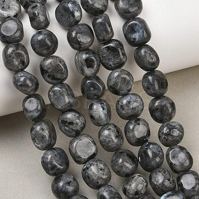 Natural Larvikite Beads Strands GG-CBA787B-A37-1