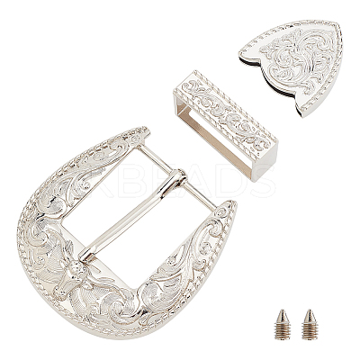 Belt Zinc Alloy Buckle Sets FIND-WR0011-02P-1
