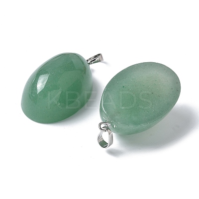 Natural Green Aventurine Pendants G-A259-03P-06-1