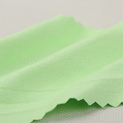 Suede Fabric Square Silver Polishing Cloth AJEW-G004-03-1