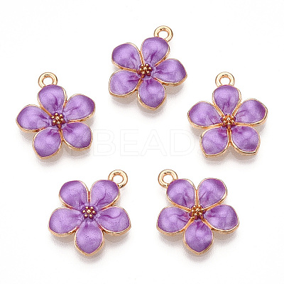 Zinc Alloy Enamel Pendants PALLOY-I124-10G-D-1