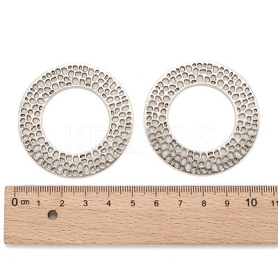 Tibetan Style Alloy Linking Rings TIBE-Q035-055AS-NR-1
