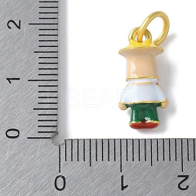Brass Enamel Pendants KK-D350-01A-1