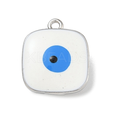 Rack Plating Brass Enamel Charms KK-G515-22P-1