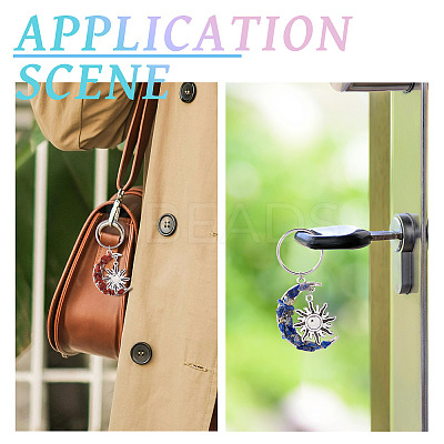 Natural & Synthetic Gemstone Keychain KEYC-TAC00041-1