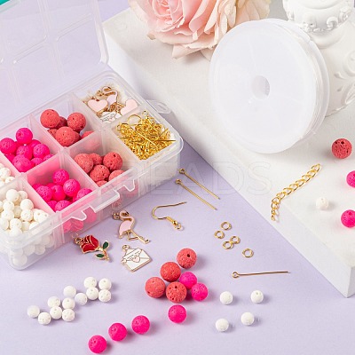 DIY Jewelry Set Making Kits for Valentine's Day DIY-LS0001-83-1