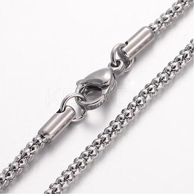 Non-Tarnish 304 Stainless Steel Necklace MAK-K004-02P-1