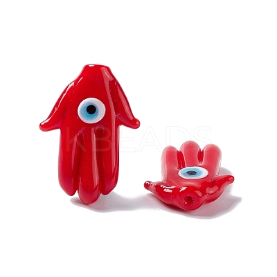 Handmade Evil Eye Lampwork Beads LAMP-F025-04D-1