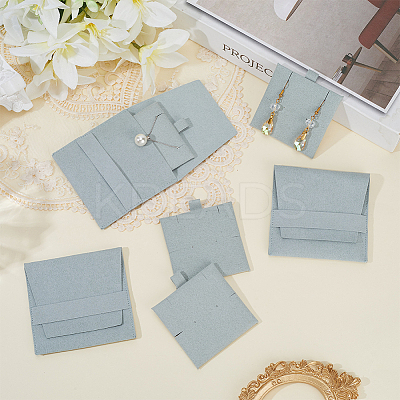 20Pcs Microfiber Jewelry Envelope Pouches ABAG-SP0001-47B-1