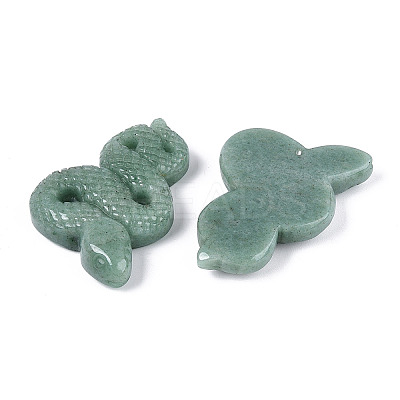 Natural Green Aventurine Cobra Display Decoration G-N348-05B-1