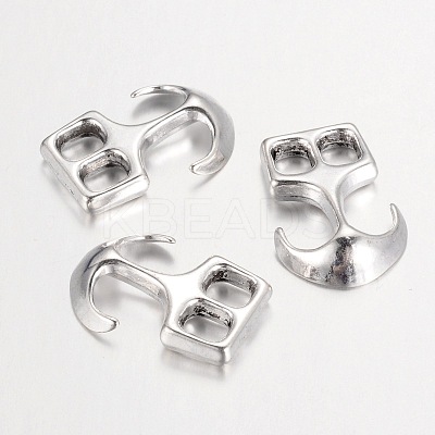 Tibetan Style Alloy Hook Clasps LS-TIBEP-35682-AS-NR-1
