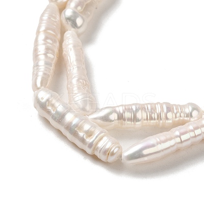 Natural Baroque Pearl Keshi Pearl Beads Strands PEAR-E016-003-1