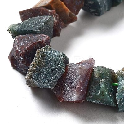 Raw Rough Natural Indian Agate Beads Strands G-P528-A09-01-1