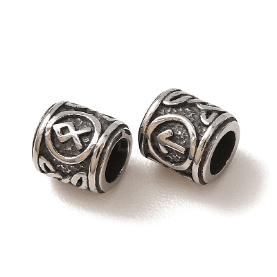316 Surgical Stainless Steel European Beads SA-CBA7555-01AS-12-1