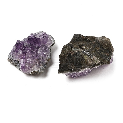 Nuggets Natural Amethyst Geode Crystal Cluster AJEW-A055-01-1