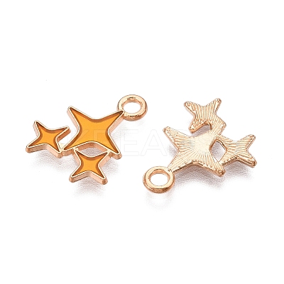 Alloy Enamel Pendants ENAM-T020-38A-RS-1
