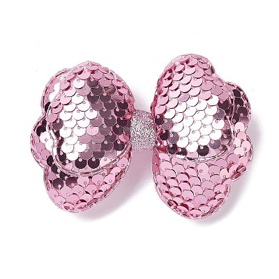 Paillette Cloth Felt Fabric Alligator Hair Clip OHAR-R100-02D-1