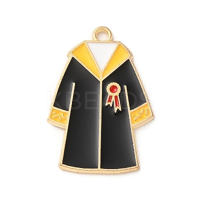 Graduation Season Theme Alloy Enamel Pendants ENAM-R147-09-G-1