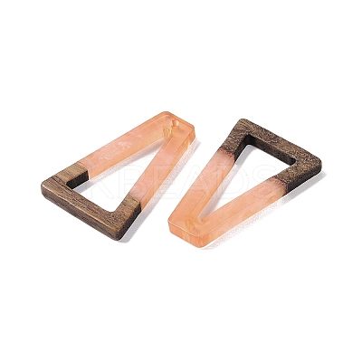 Resin & Wood Pendants WOOD-F015-10B-1