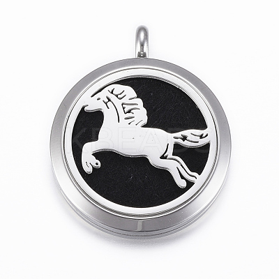 316 Surgical Stainless Steel Diffuser Locket Pendants STAS-H404-09E-1