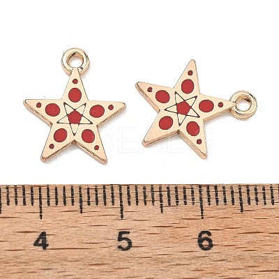 Alloy Enamel Pendants ENAM-G235-16G-05-1