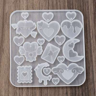 Heart DIY Silicone Ornaments Pendant Molds SIMO-R012-02-1