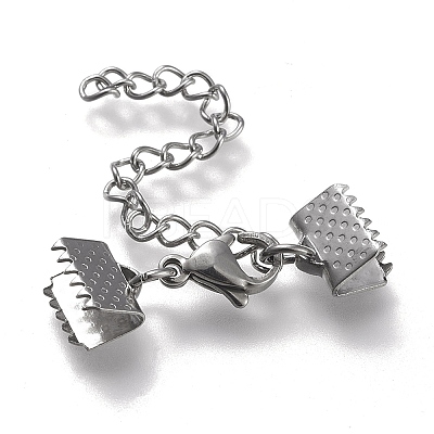 Tarnish Resistant 304 Stainless Steel Curb Chain Extender LS-STAS-K195-25P-06-1