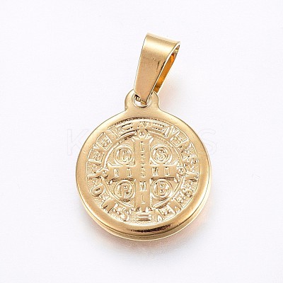 PVD Vacuum Plating 304 Stainless Steel Pendants STAS-H458-36G-C-1