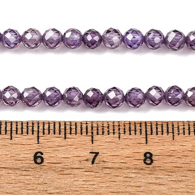 Cubic Zirconia Beads Strands G-G792-47-06C-1