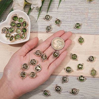 40Pcs 20 Style Glass Links/Connectors GLAA-SZ0001-63-1