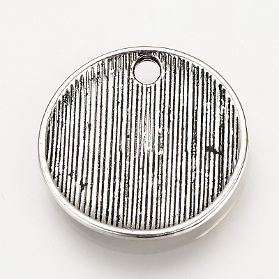 Tibetan Style Alloy Pendants TIBEP-Q078-18AS-RS-1