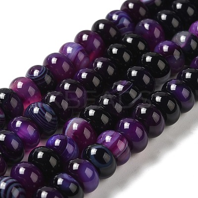 Natural Agate Beads Strands G-H295-C03-01-1