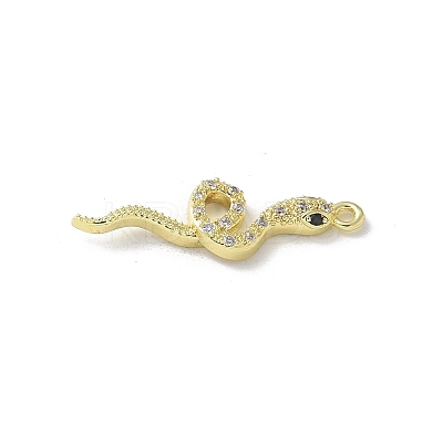 Brass Micro Pave Clear Cubic Zirconia Pendants LS-KK-S505-03G-02-1