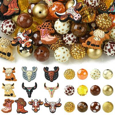 80Pcs DIY Cowboy Theme Findings Beads Kits DIY-CJ0002-48-1