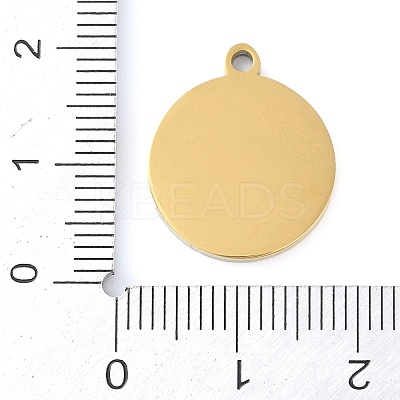 Ion Plating(IP) 201 Stainless Steel Pendants STAS-K288-02G-I-1
