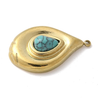 Synthetic Turquoise Pendants LS-STAS-L277-12G-04-1
