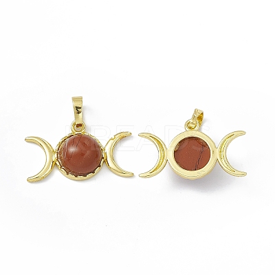 Natural Red Jasper Pendants G-H283-02E-1