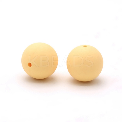 Silicone Beads Round Rubber Bead 15MM Loose Spacer Beads for DIY Supplies Jewelry Keychain Making FIND-SX0001-167-1